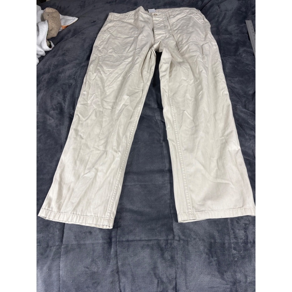 Nike Men's Cargo Pants Beige Size 36 G G Cotton Utility Casual